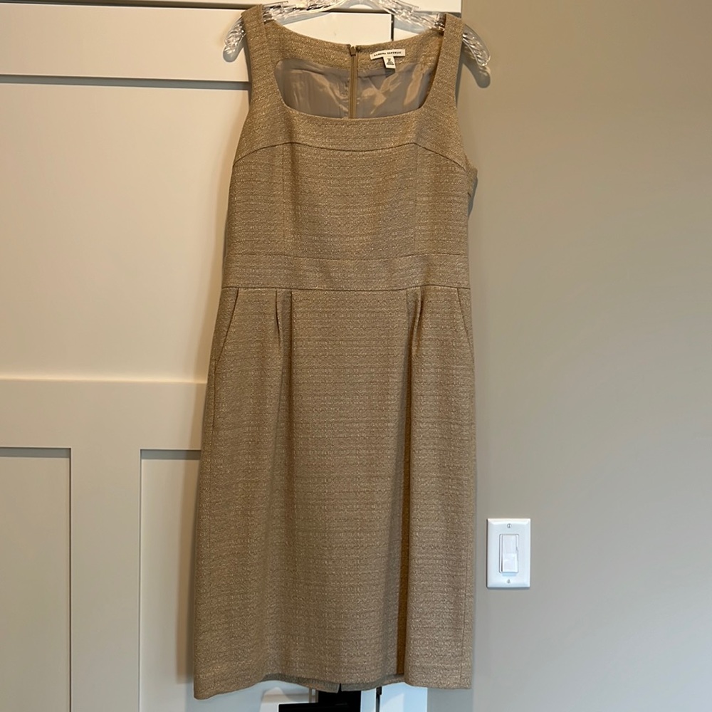 Banana Republic Cotton Woven Sheath Dress 12 Tall